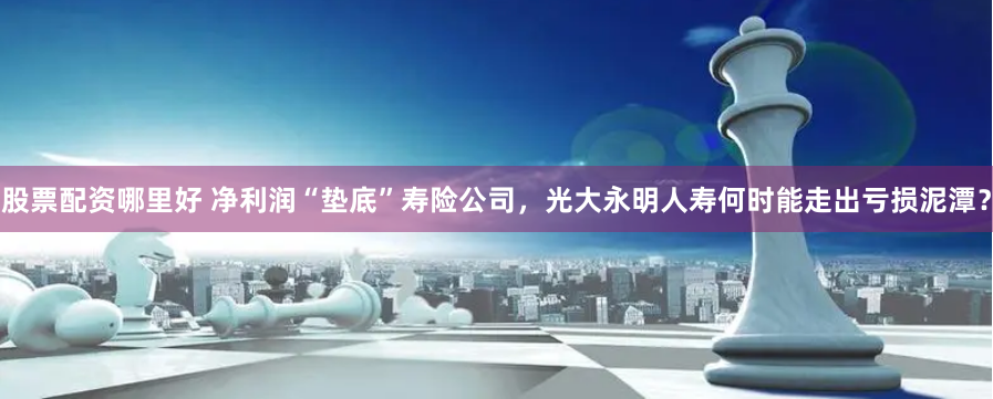 股票配资哪里好 净利润“垫底”寿险公司，光大永明人寿何时能走出亏损泥潭？